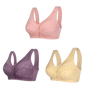 ✨【1+2 ingyen】💞[40–105 kg] Elegáns, elöl gombos pamut melltartó középkorú hölgyeknek🎉49% KEDVEZMÉNY