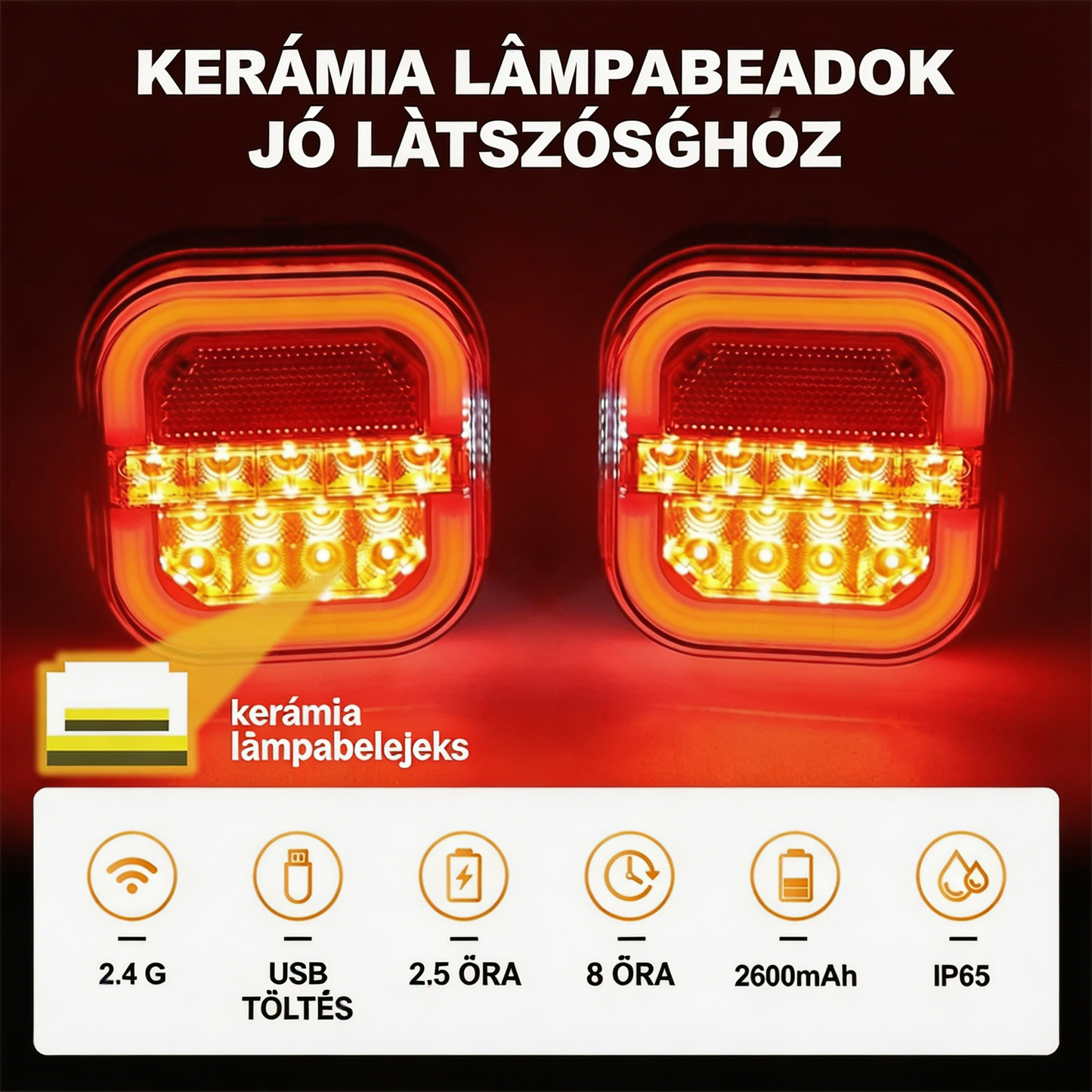 🔥[50% kedvezmény] 🚦 LED-es lámpák autó utánfutókhoz: parkolólámpák, irányjelzők, teherautó hátsó lámpák