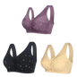 ✨【1+2 ingyen】💞[40–105 kg] Elegáns, elöl gombos pamut melltartó középkorú hölgyeknek🎉49% KEDVEZMÉNY